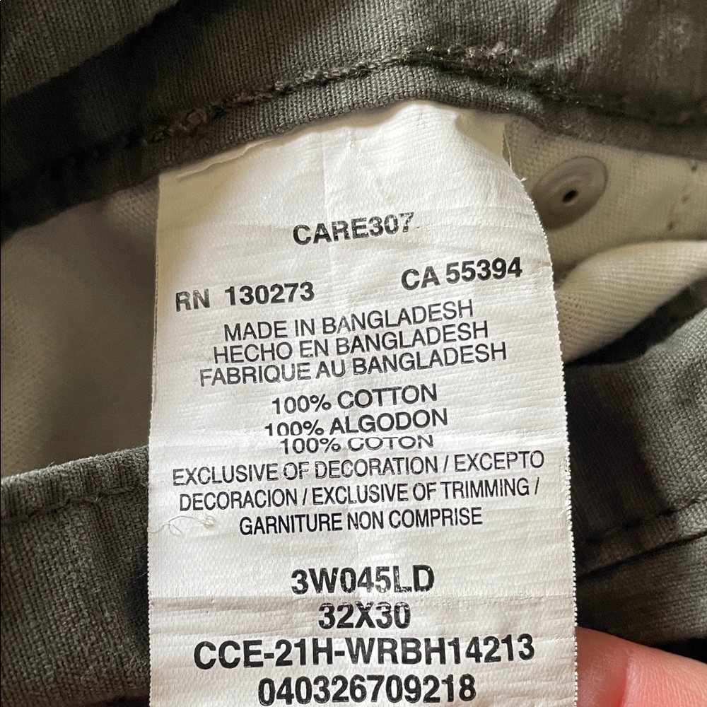 Wrangler Olive Green Workwear Pants - Picture 2 of 3